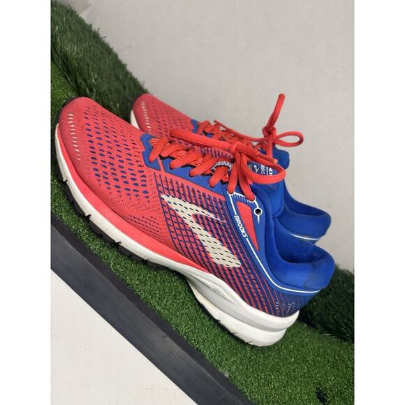 Brooks Launch 5 Women's Shoes Size 6.5 Blue Pink Running Shoes - Picture 1 of 10